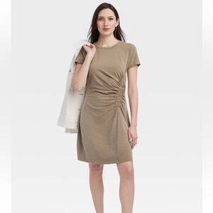 Ruched Shirt Dress Sz M